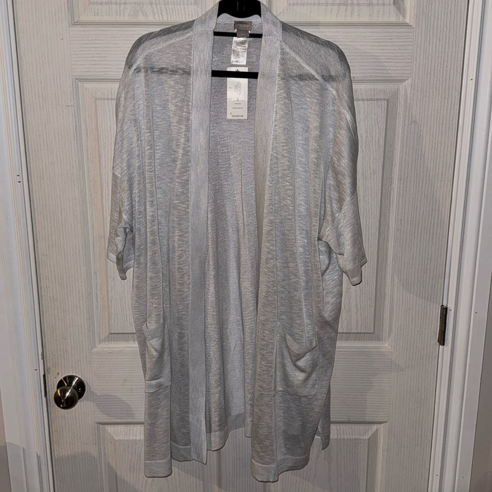 NEVER WORN CHICO’S CARDIGAN!